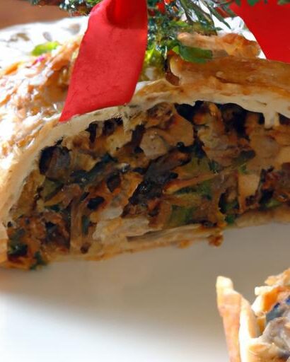 Festive Mushroom Wellington: A Christmas Centerpiece Delight