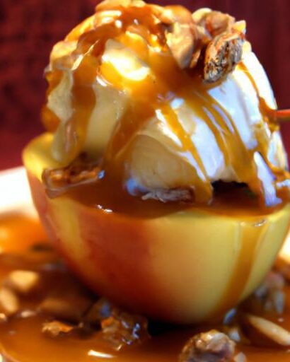 Indulge Guilt-Free: The Ultimate Vegan Caramel Apple Sundae