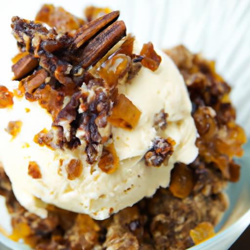 Crunchy Sweet: Elevate Ice Cream with Candied Nuts Topping