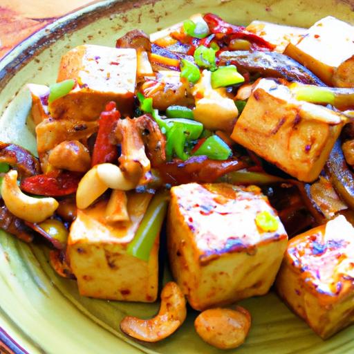 Kung Pao Tofu with Peanuts: A Bold, Flavorful Delight