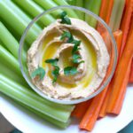 Crunchy Celery Sticks with Hummus: A Healthy Snack Combo