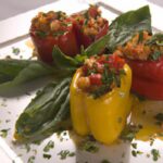 Flavor-Packed Stuffed Mini Peppers with Herbed Tofu Ricotta