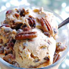 Creamy Classic Vegan Butter Pecan Ice Cream Delight