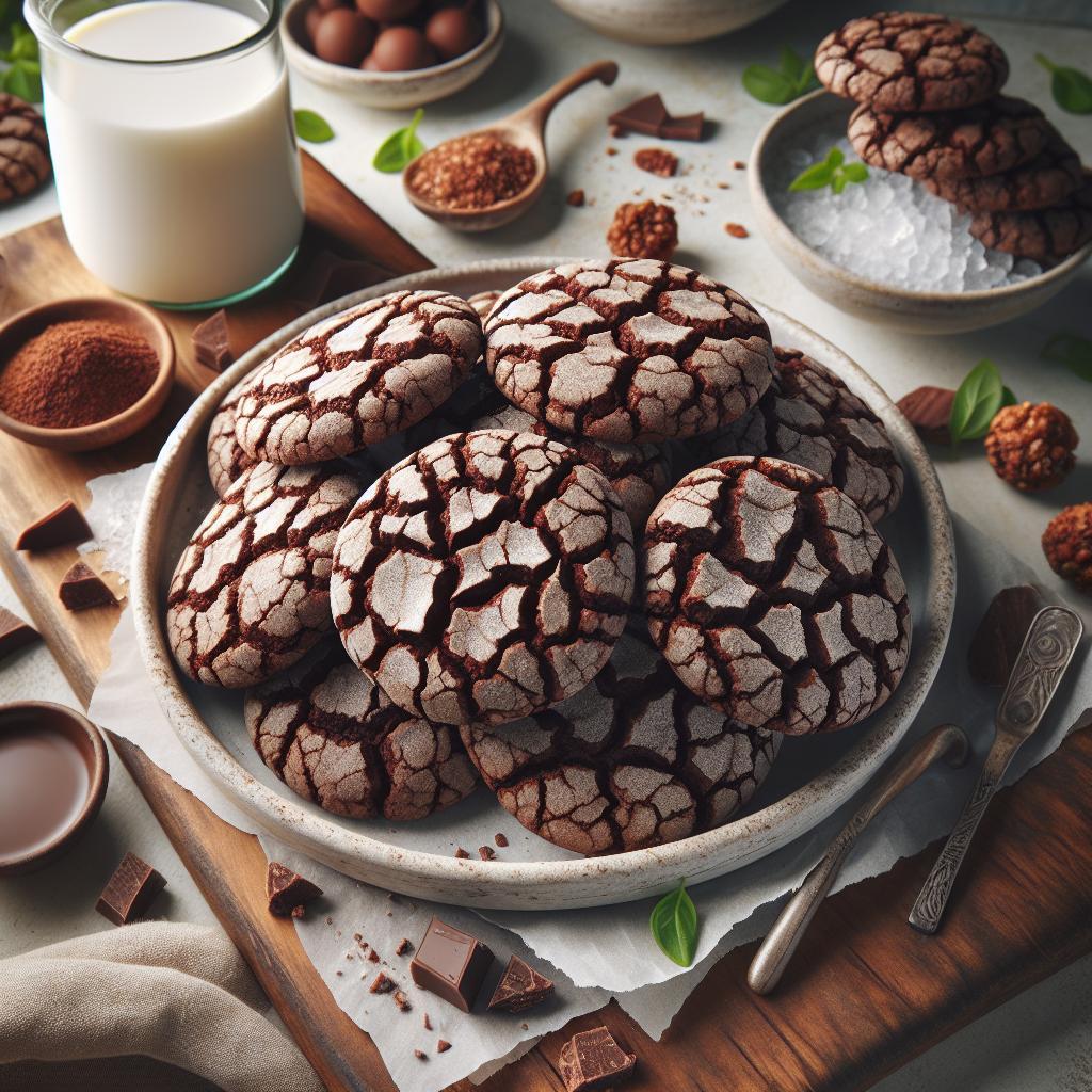 Deliciously Simple: Easy Vegan Chocolate Crackle Cookies