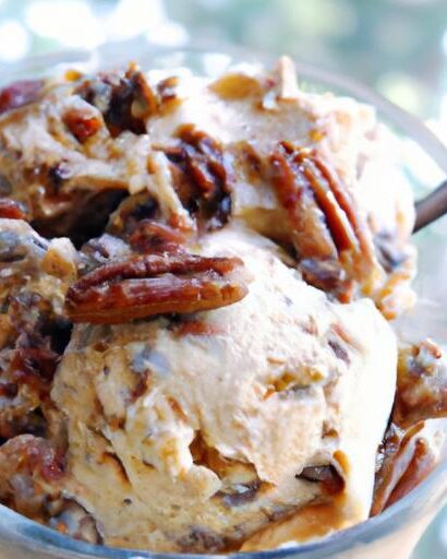Creamy Classic Vegan Butter Pecan Ice Cream Delight