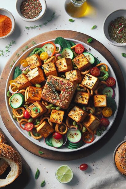 Crunchy Everything Bagel Tofu: A Flavor-Packed Twist