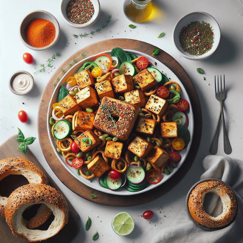 Crunchy Everything Bagel Tofu: A Flavor-Packed Twist
