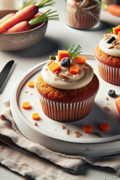Delicious Vegan Carrot Cake Cupcakes: A Sweet Plant-Based Treat