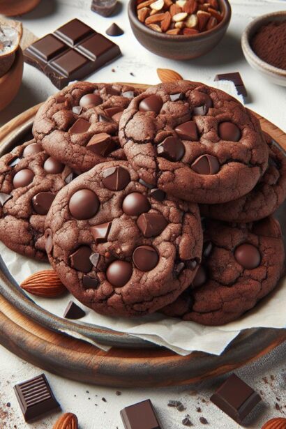 Decadent Vegan Double Chocolate Chip Cookies You’ll Love