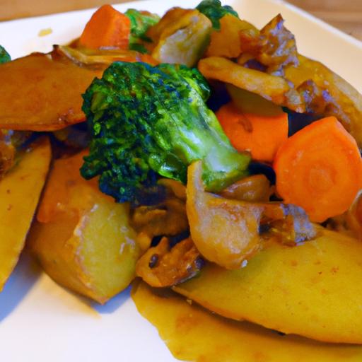 Simple Vegan Massaman Curry with Potatoes & Crunchy Peanuts