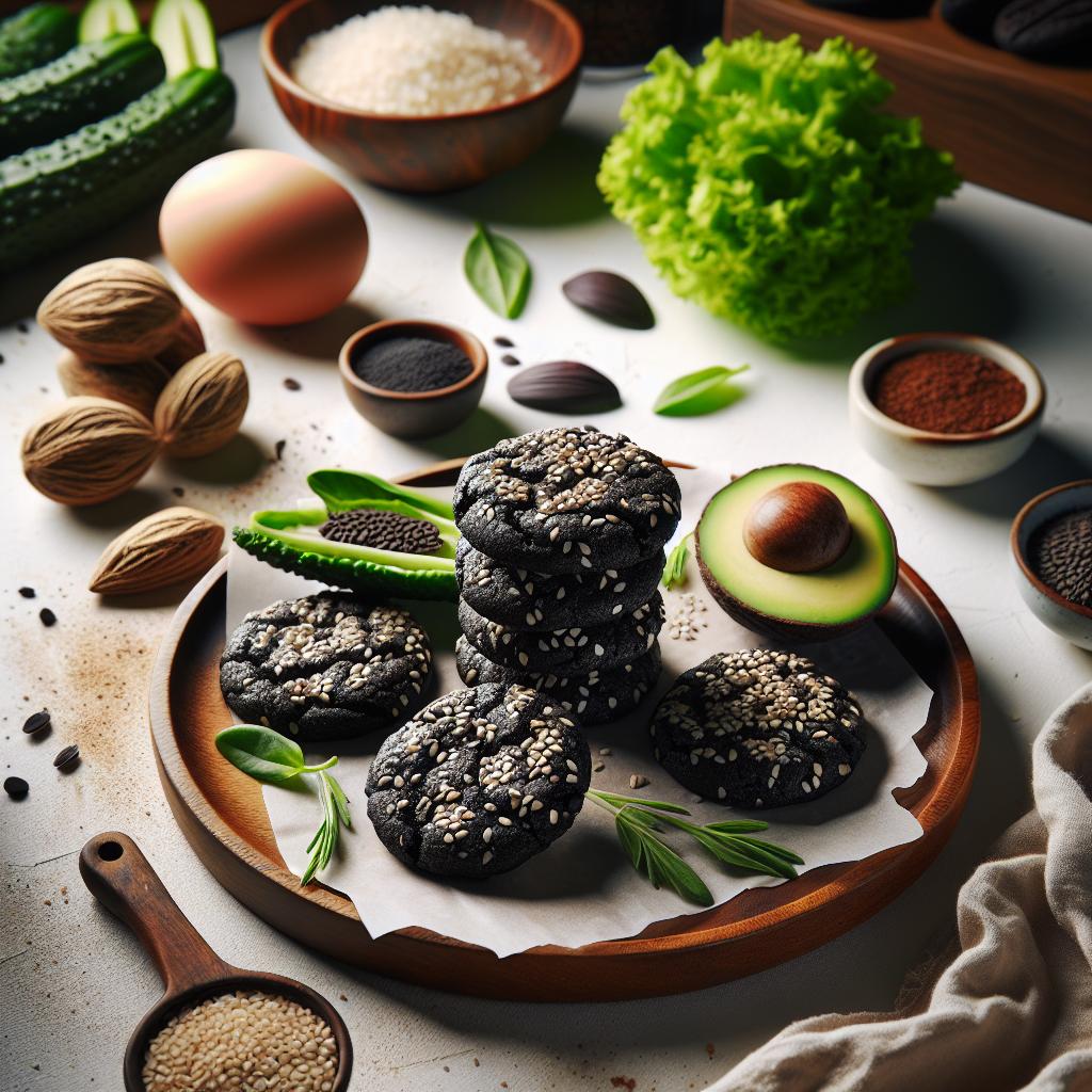 Wholesome Ease: Bake Irresistible Vegan Black Sesame Cookies