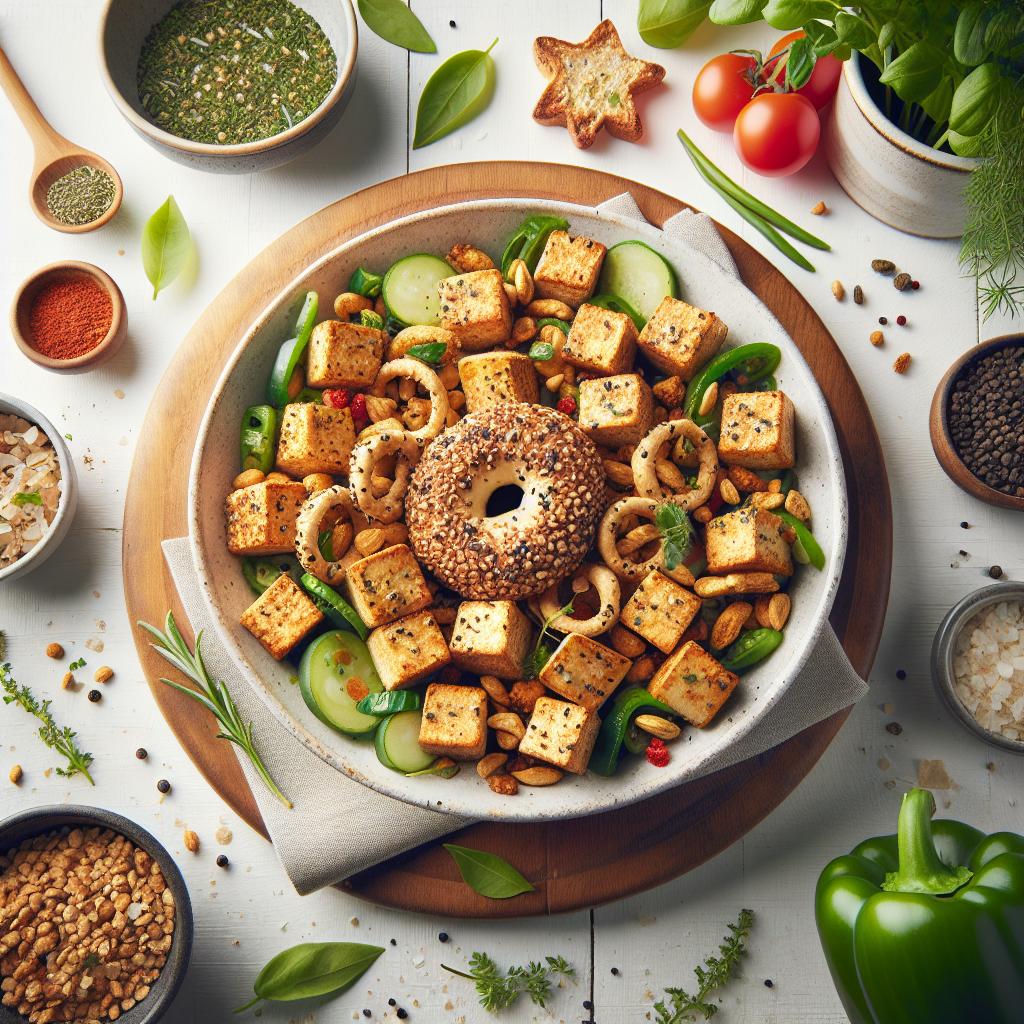 Crunchy Everything Bagel Tofu: A Flavor-Packed Twist