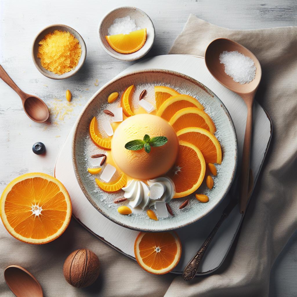Creamy Orange Sherbet with Coconut Milk: A Tropical Twist