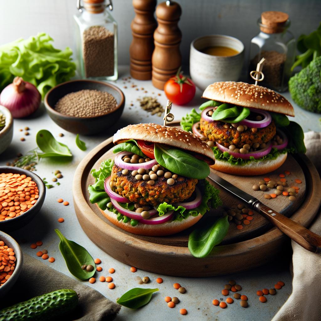 Wholesome Lentil Burgers: Pantry Staples to Savory Bites