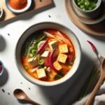 Tom Yum Twist: Spicy Tofu Soup Bursting with Bold Flavors