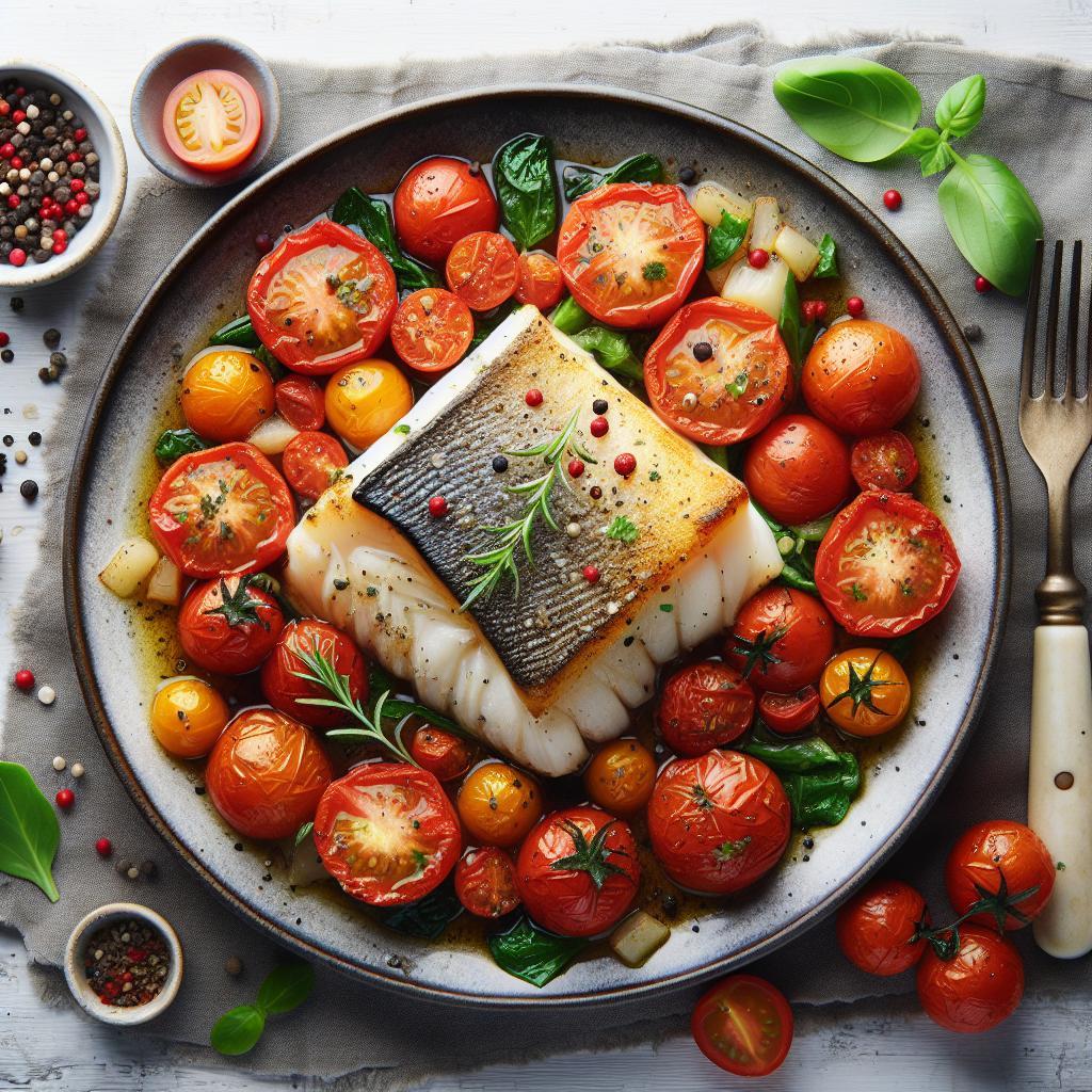 Savor the Flavors: Baked Cod with Juicy Tomato Bliss