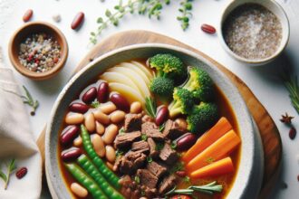 Hearty Beef and Bean Soup: A Warm Bowl of Comfort & Nutrition