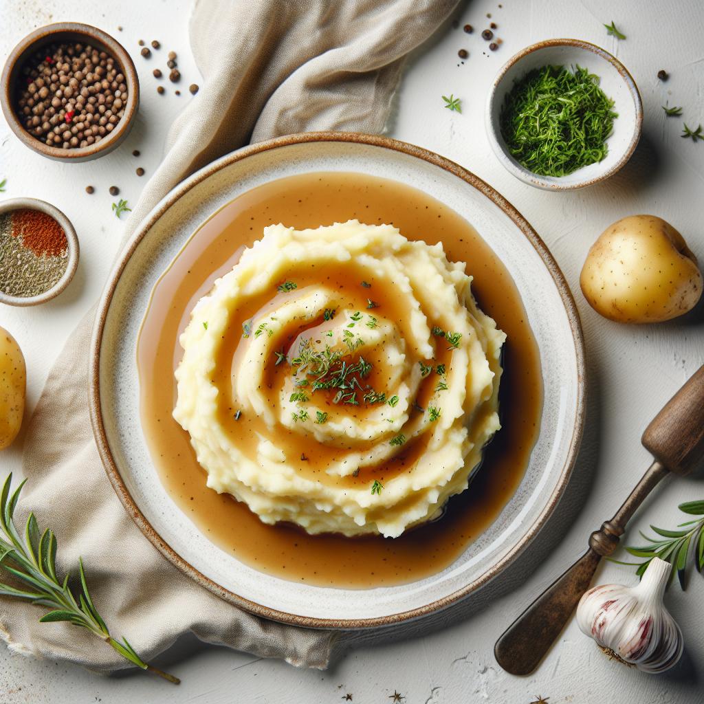 The Art of Perfectly Creamy Mashed Potatoes & Savory Gravy