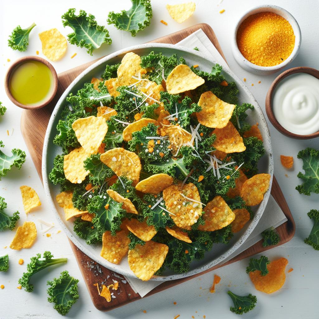Crunchy Kale Chips with Nutritional Yeast: Superfood Delight
