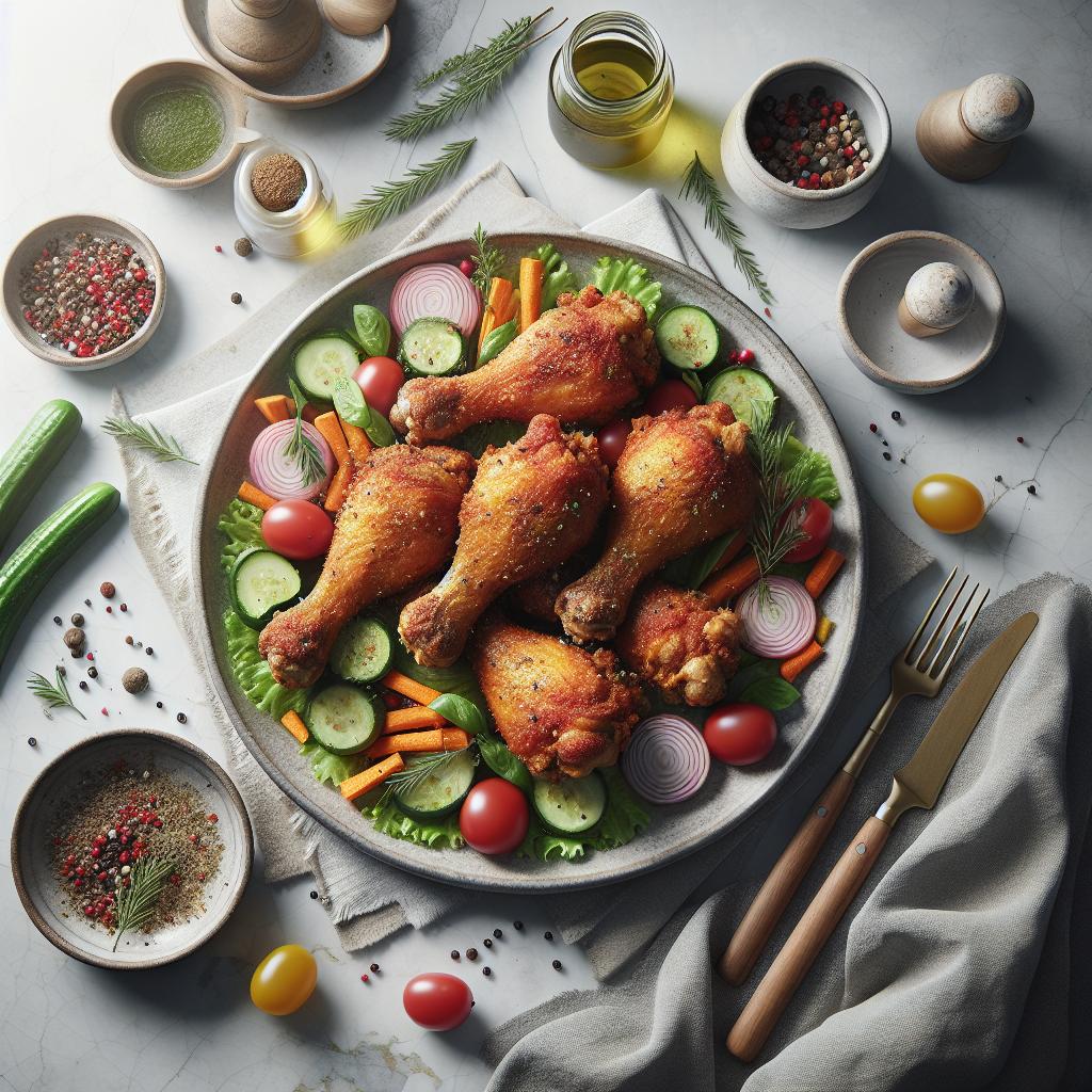 Crispy Baked Chicken Drumsticks: A Savory Family Delight