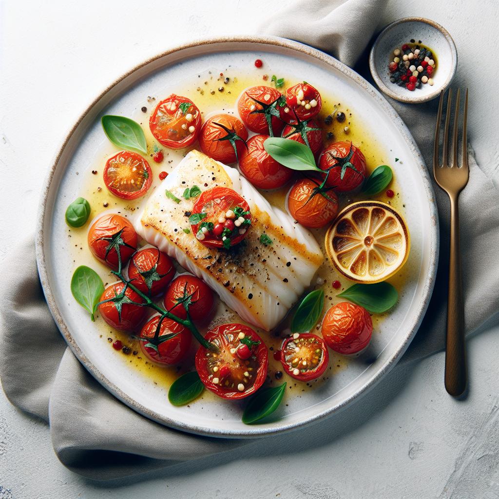 Savor the Flavors: Baked Cod with Juicy Tomato Bliss