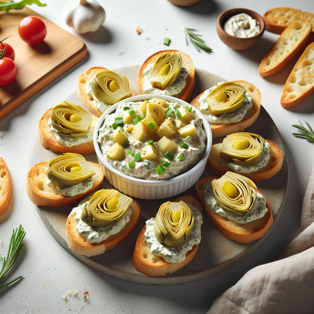 Creamy Artichoke Dip Delight: Ultimate Crostini Match