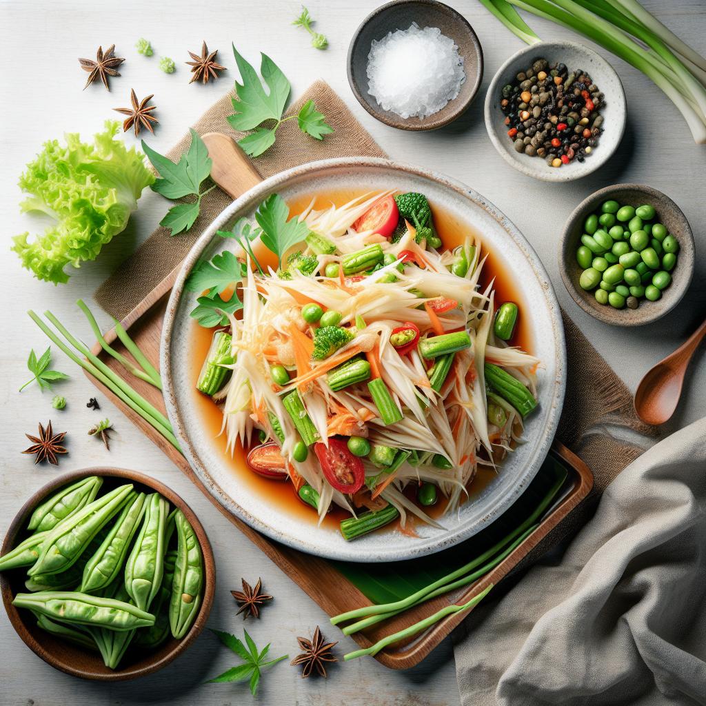 Thai Green Papaya Salad: Asia's Zesty Culinary Treasure