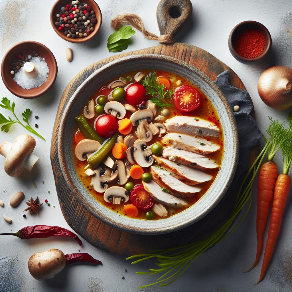 Savory Turkey and Mushroom Soup: A Comforting Delight
