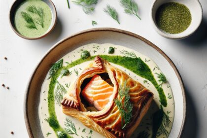 Elevate Dinner: Salmon En Croûte with Lush Dill Sauce