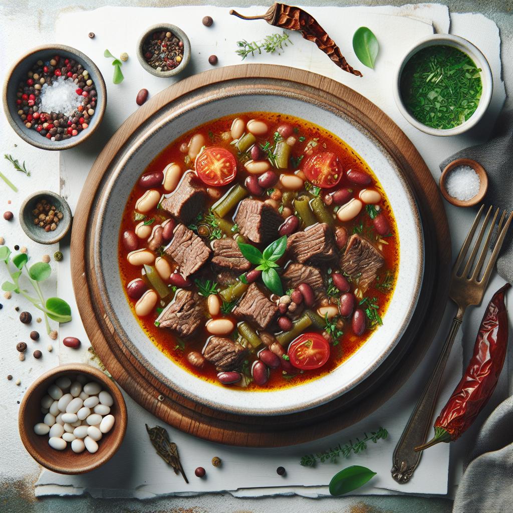 Hearty Beef and Bean Soup: A Warm Bowl of Comfort & Nutrition