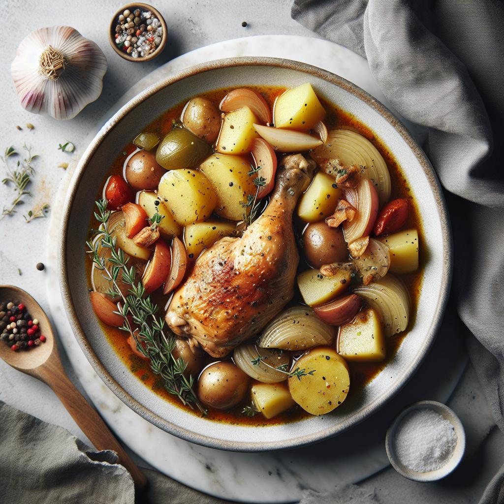 Hearty Chicken and Potato Stew: Cozy Comfort in a Bowl