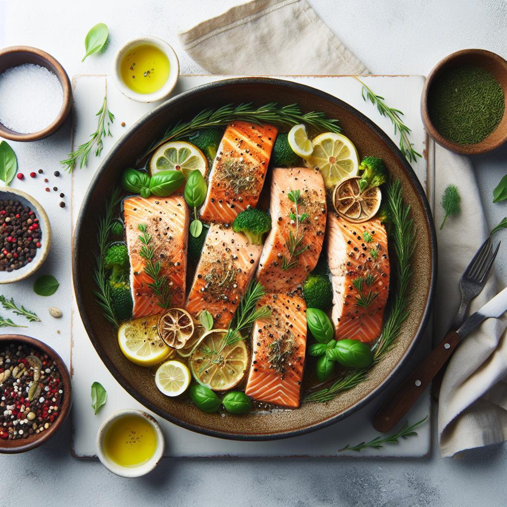 Herb-Kissed Baked Salmon: Flavorful & Healthy Delight