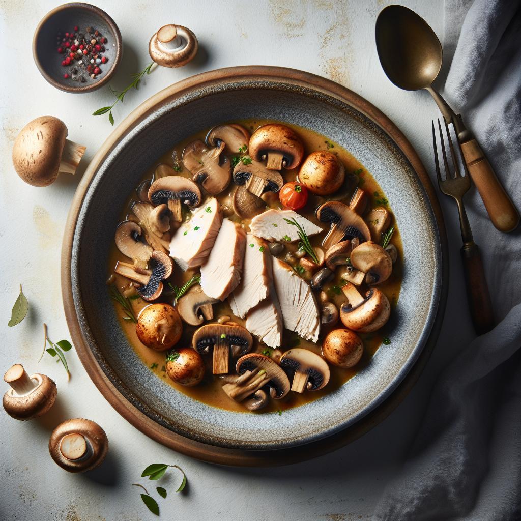 Hearty Harmony: Turkey and Mushroom Stew Delight Recipe