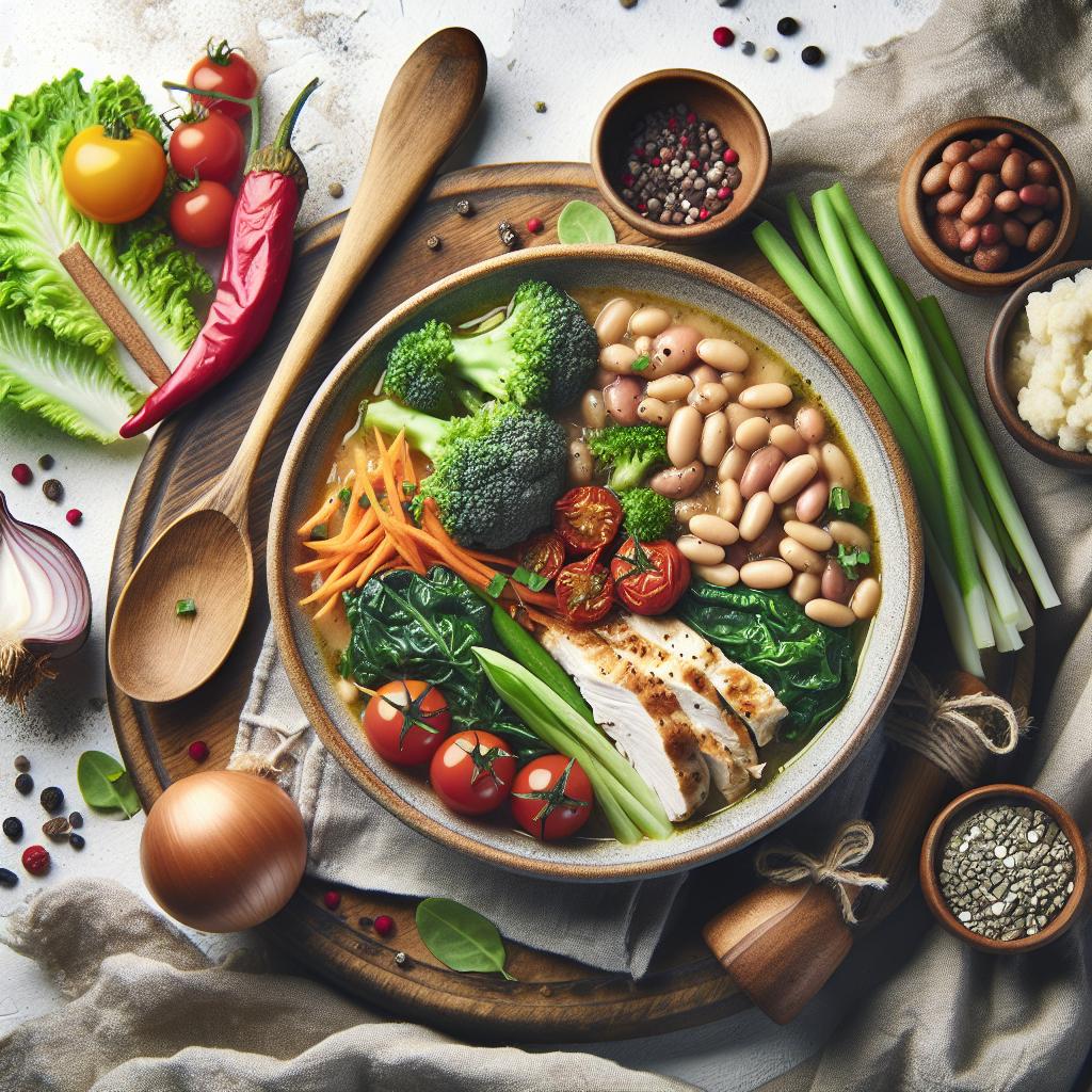 Hearty Chicken and Bean Soup: Nourish Your Soul Bowl