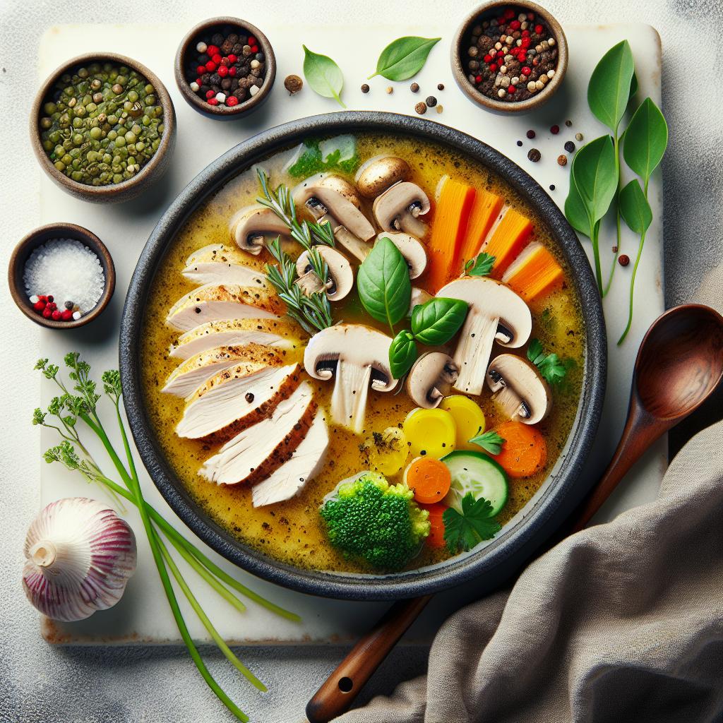 Savory Turkey and Mushroom Soup: Comfort in Every Spoon