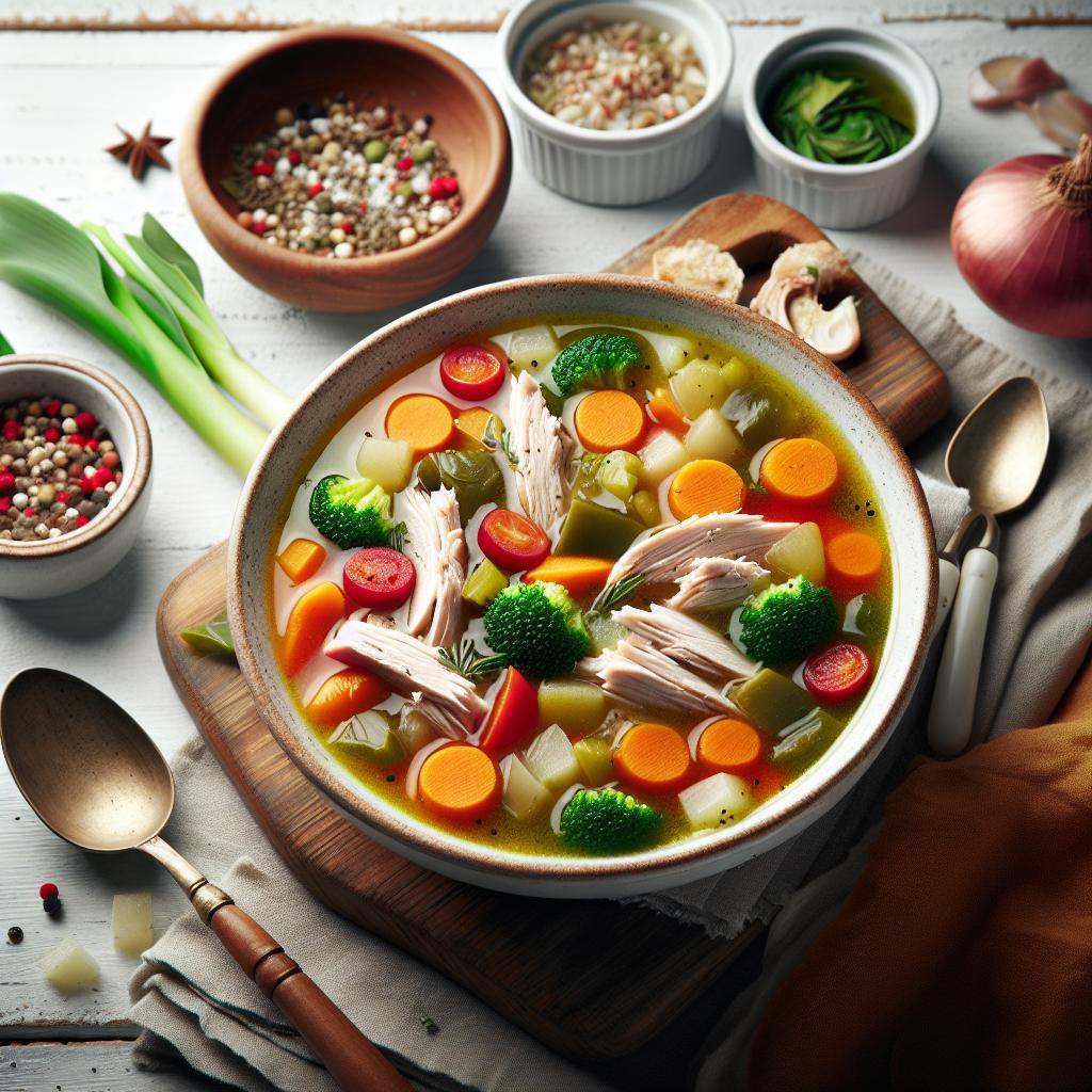 Wholesome Turkey and Vegetable Soup: A Comforting Delight