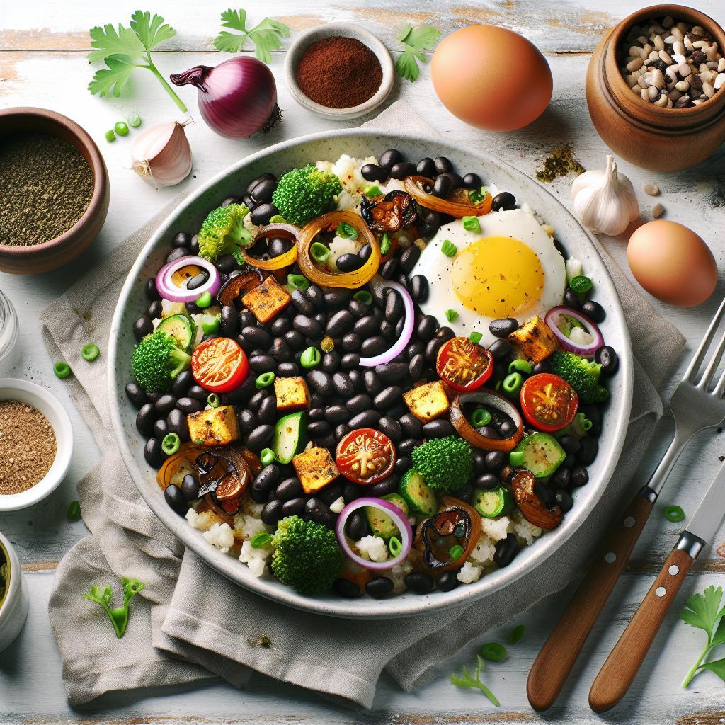 Start Strong: Hearty Vegan Breakfast Hash with Black Beans