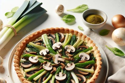 Savory Mushroom and Leek Tart: A Flavorful Homemade Delight