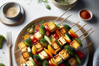 Savor the Flavor: Tofu and Vegetable Skewers Delight